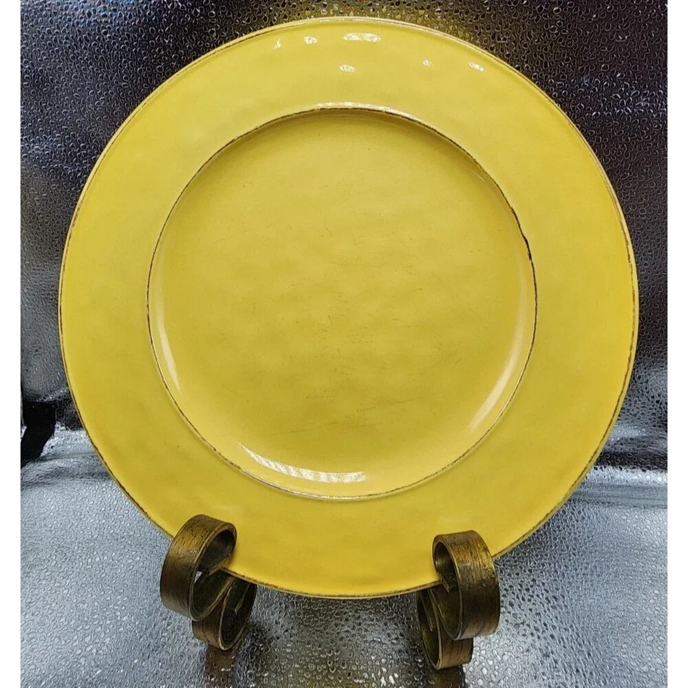 Pier 1 Martillo Mango Stoneware Dinner Plates (Set Of 4) READ!!!!!!!